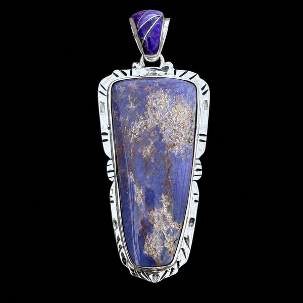 Burro Creek Jasper Pendant by Artisan Ed Lohman set in 925 Sterling Silver