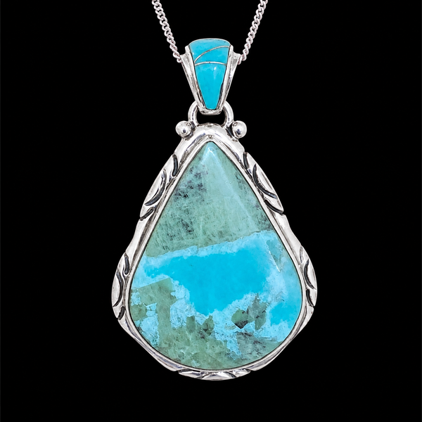 Turquoise & Chrysocolla 925 Sterling Silver - Ben Davis - Ed Lohman